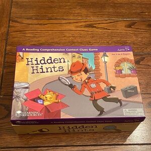 Learning Resources Hidden Hints Board Game - Purple and Red